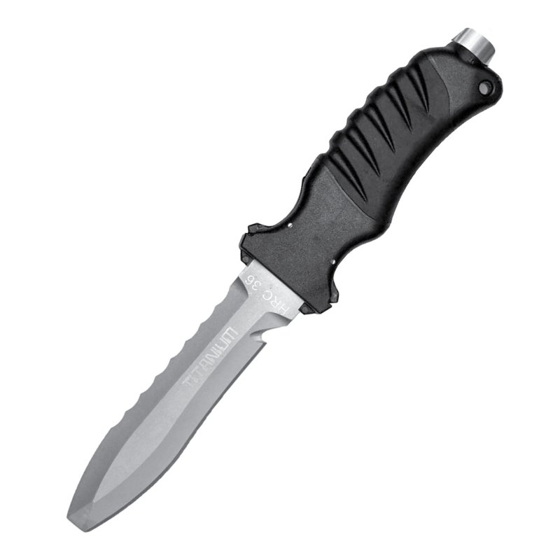 Knife Divers Titanium Beta Alloy HRC36 Chisel Tip